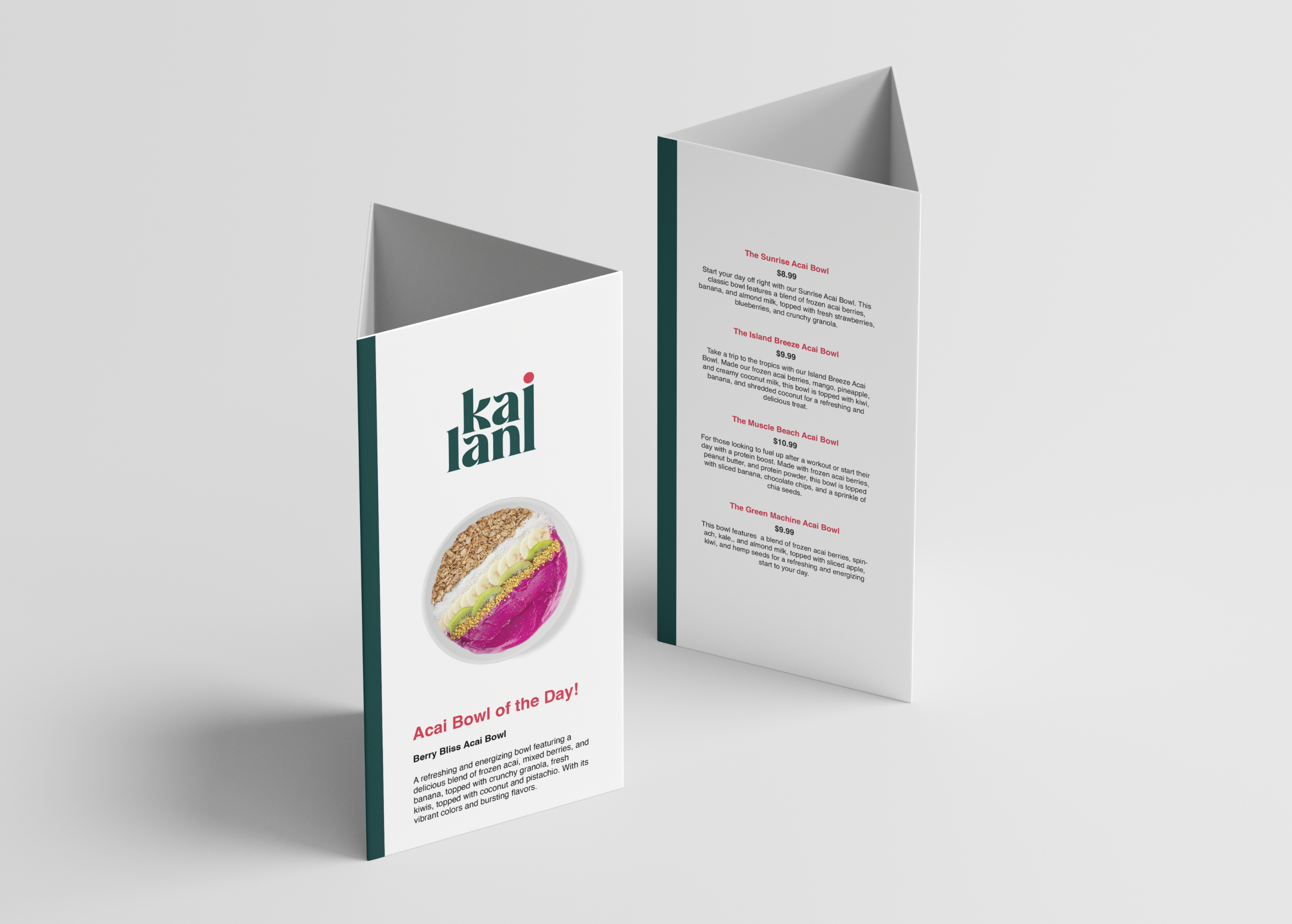 kailani mockup menu