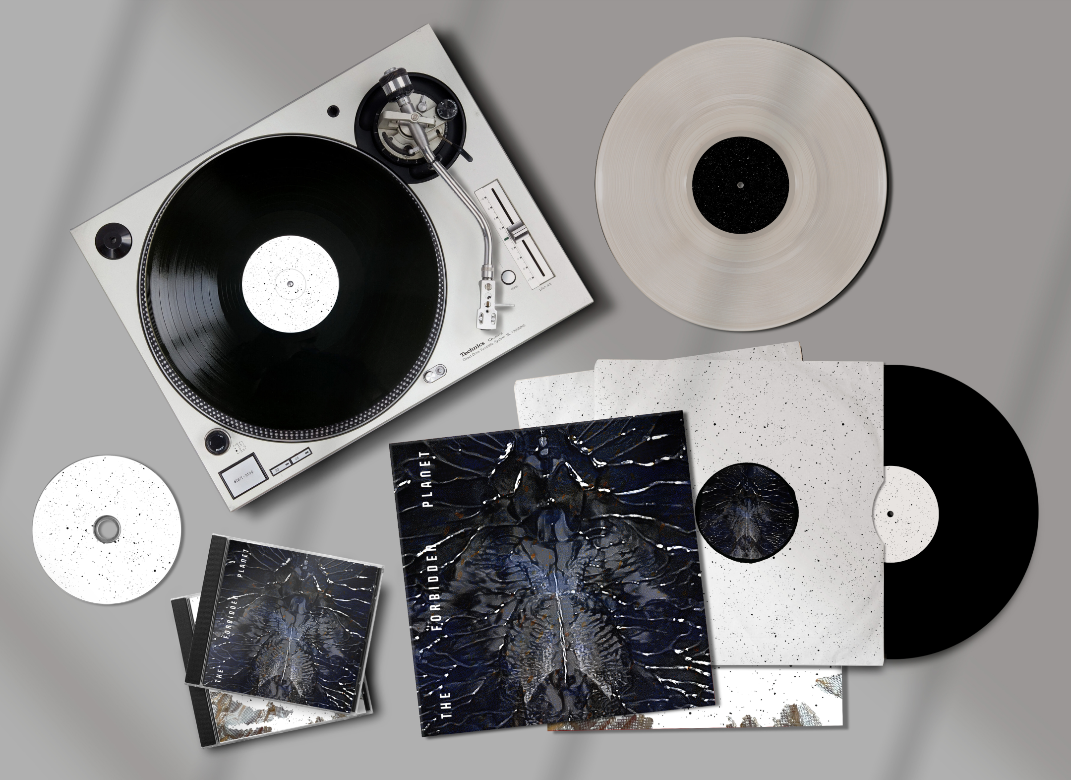 mockup the forbidden planet vinyls cds